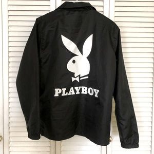 playboy full zip sherpa jacket